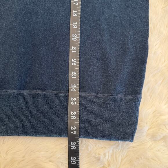 J. Crew Blue Knit Crew Neck Short Sleeve Sweater Top Medium - Picture 6 of 8